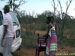 wild african safari groupsex fuck orgy with sexy black babes in nature