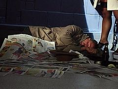 It was tough time for Jim, he had no roof above his head and he had to live right on the street. But in spite of all these difficulties, still something wonderful happened to him. Once in a dark night, one real Indian hooker, totally naked, appeared near by. She just looked for a hard dick and found one in Jim's pants.