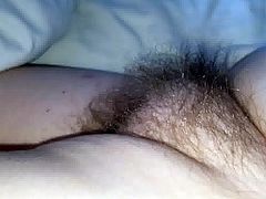 her tired hairy pussy mound early morning