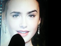 Lily Collins cum tribute 2