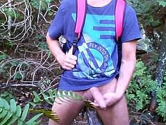 Forest edging jerk off session #11