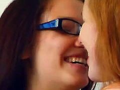 1 Lesbian Masturbates the other until She Cums Loudly