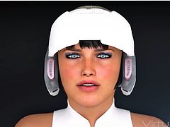 Neva loves hot sensual sex, luckily for her the space station is equipped with a vr simulator. This app allows you to enter her vr world and touch her on the right places. She will reach an orgasm if you are good enough