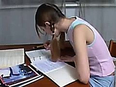 Brother Helping Sister in HomeWork