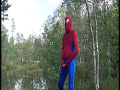 Randon spiderman self pleasure