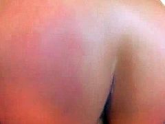 Blonde gets her sweet ass pounded and gulps man butter