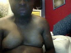 chubby black wank