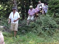 extreme wild german outdoor deepthroat groupsex gangbang fuck orgy with hot chicks