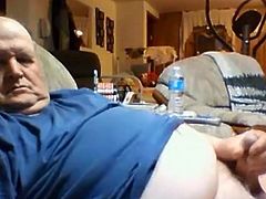 Hot grandad wanking