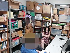 Wouldn't you love to work as a loss prevention officer?! Just look at this lucky guy. He caught so many rebellious juveniles, that in order to get away with stealing, they sucked his dick and let him fuck them hard. Just imagine fucking naughty girls as a punishment and they love it.