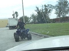 Be careful when you're out breaking the law! You just might find yourself getting arrested by these two horny gay cops. They will make you suck their dicks and go judge Dredd on your ass. On the other hand, perhaps that's what you want. Would you like to feel their big sticks in your tight ass?!