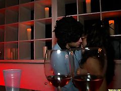 Brunette Dulce loves intense cock sucking in steamy oral action with Levi Cash