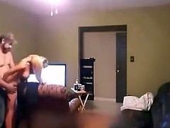 Cute blonde tricking stranger and fucking