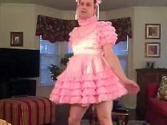 Diaper Love diaperfag waddlebottom Sissy gets a new dress!!.
