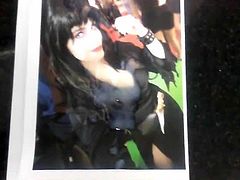 Cum Tribute to Elvira Cosplayer #1