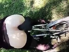 Bicycle seat butt fuck