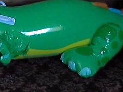 Big inflatable alligator humping cum