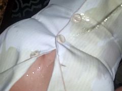 White business skirt suit wetting part 2