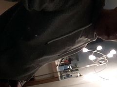 playing with my self when friend on toilet