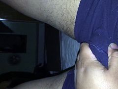 Stroking My Hairy Cock