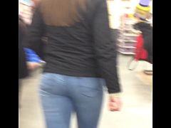 Teen Booty Bending over Shopping