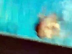 I spy girl in a swimming pool