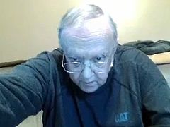 grandpa cum on webcam