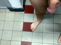 daring naked walk inside