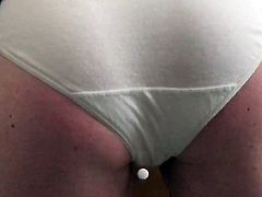 Paige in White Cotton Panties