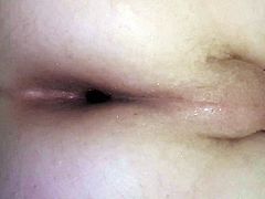 Heavy breathing male asshole