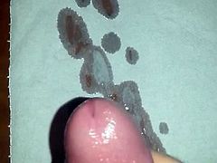 man cumming, me jerking off:)