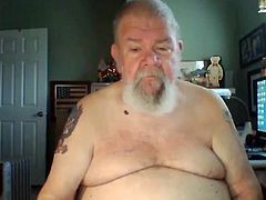 grandpa stroke on webcam