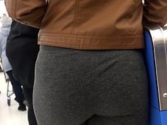 Slim Bubble in Grey Leggings (Checkout Line)