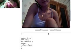 Nice russian girl play on chatroulette
