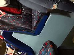 Teen ass on bus