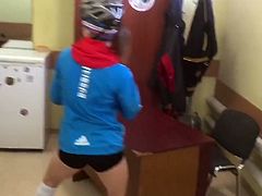 Russian female biathlon team shows off twerking skills in su