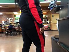 BBW VPL in Black & Red Jumpsuit