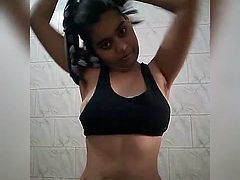 Aditi Sharma bathing