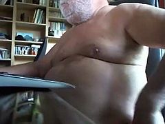 grandpa cum on webcam