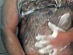 Watch as he bathes