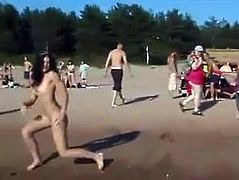 Dancing at beach