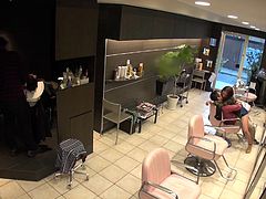 Star Ian Hanasaki eschews adult video to work as a hair stylist but the need to make a big deep overrules common sense leading her to give a customer a blowjob.
