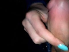 very long nails male cum