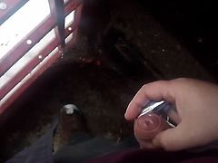 HANDS FREE CUM in TELEPHONE BOX (RED)