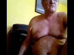 grandpa cum on webcam