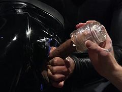 believe me, in a few minutes this lucky blindfolded gay guy in a black latex suit, Matt Anthony, will experience a completely unforgettable feelings. Join Men On Edge and enjoy hot gay men tied up and begging to cum! Hot stuff!
