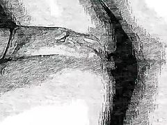 Pencil Sketch Anal Fuck and Cumshot