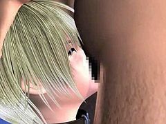 Sweet 3D anime slut gets facialized