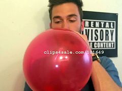 Balloon Fetish - Adam Rainman Blowing Balloons