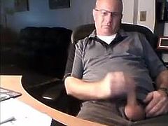 Handsome dad exposing his penis